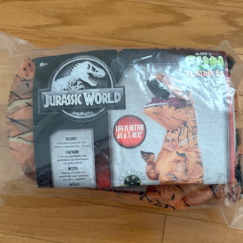 Jurassic World Inflatable T-Rex Costume - Orange